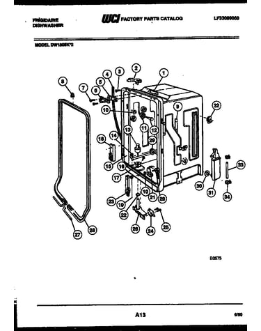 Tub and frame parts