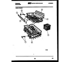 Frigidaire DW1085KW2 racks and trays diagram