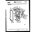 Frigidaire DW1800LW2 tub and frame parts diagram
