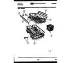 Frigidaire DW1800LW2 racks and trays diagram