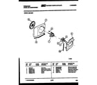Frigidaire A08LH8N1 air handling parts diagram