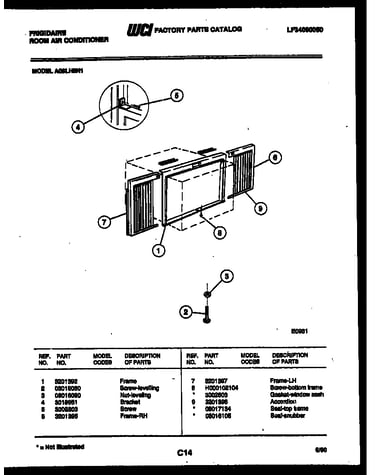Window mounting parts