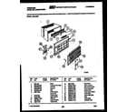 Frigidaire A05LH8N1 cabinet parts diagram