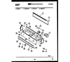 Frigidaire WDSCLW0 console and control parts diagram