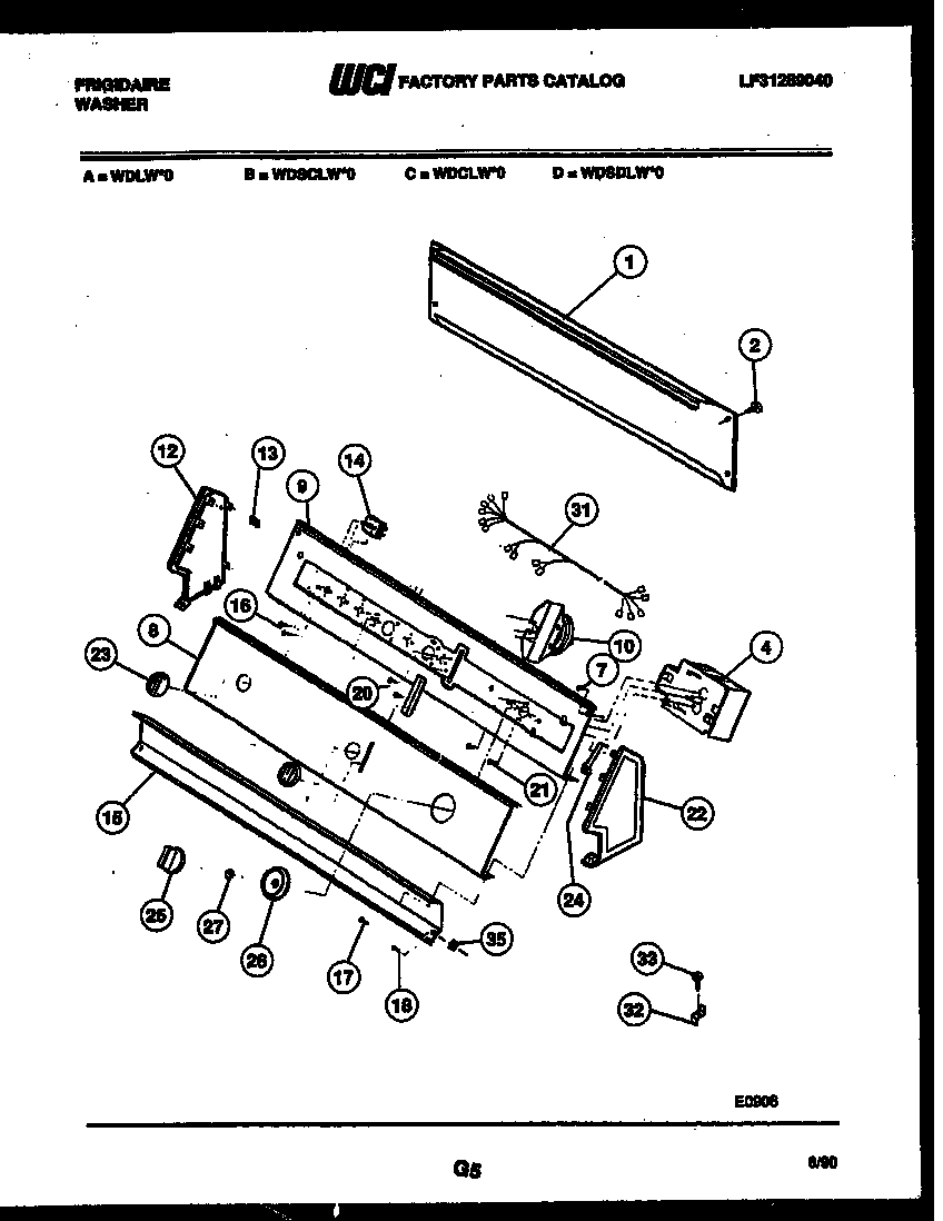 Console and control parts