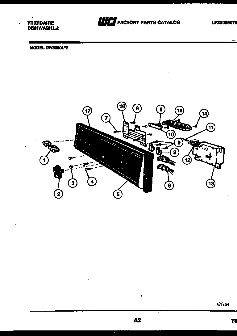 Console and control parts