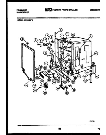 Tub and frame parts