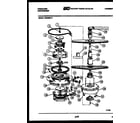 Frigidaire DW3350LF2 motor pump parts diagram