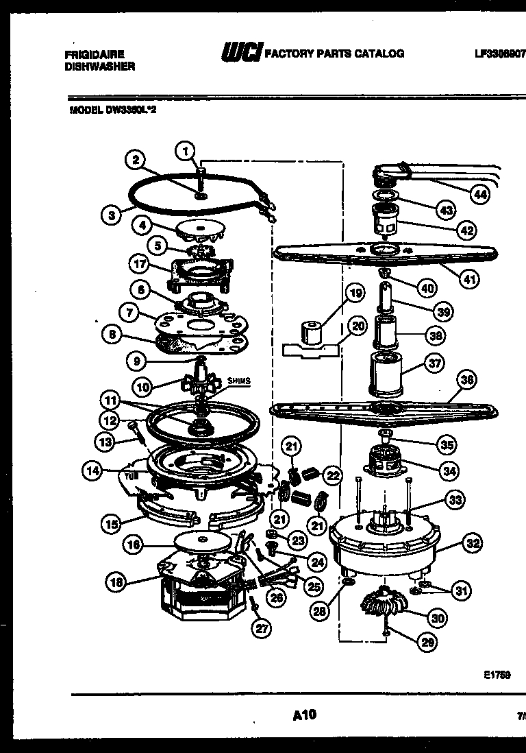 Motor pump parts
