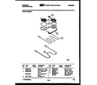 Frigidaire RE36BNW1 broiler parts diagram