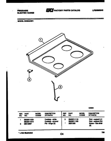 Cooktop parts