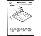 Frigidaire REGS37BNW1 cooktop parts diagram