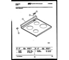 Frigidaire RES34BNW1 cooktop parts diagram