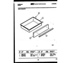 Frigidaire RES34BNW1 drawer parts diagram