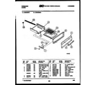 Frigidaire GG34BNW2 broiler drawer parts diagram