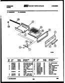Broiler drawer parts