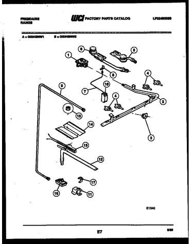 Burner, manifold and gas control