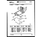 Frigidaire REG533MDM2 cooktop and broiler parts diagram