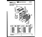 Frigidaire AW11NT6N1 cabinet parts diagram