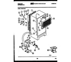 Frigidaire FPES21TNF0 system and automatic defrost parts diagram