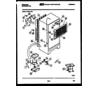Frigidaire FPCI21TIFF1 system and automatic defrost parts diagram