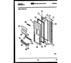 Frigidaire FPCIS22VLA0 refrigerator door parts diagram