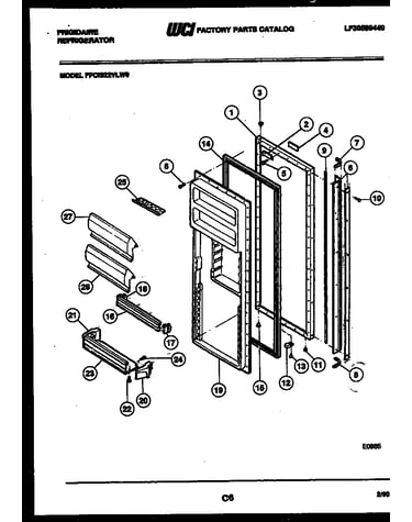 Refrigerator door parts