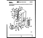 Frigidaire FPCIS22VLF0 system and automatic defrost parts diagram