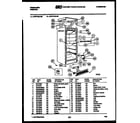 Frigidaire UFPF10ILW1 cabinet parts diagram