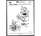 Frigidaire UFPF10ILW1 system and automatic defrost parts diagram