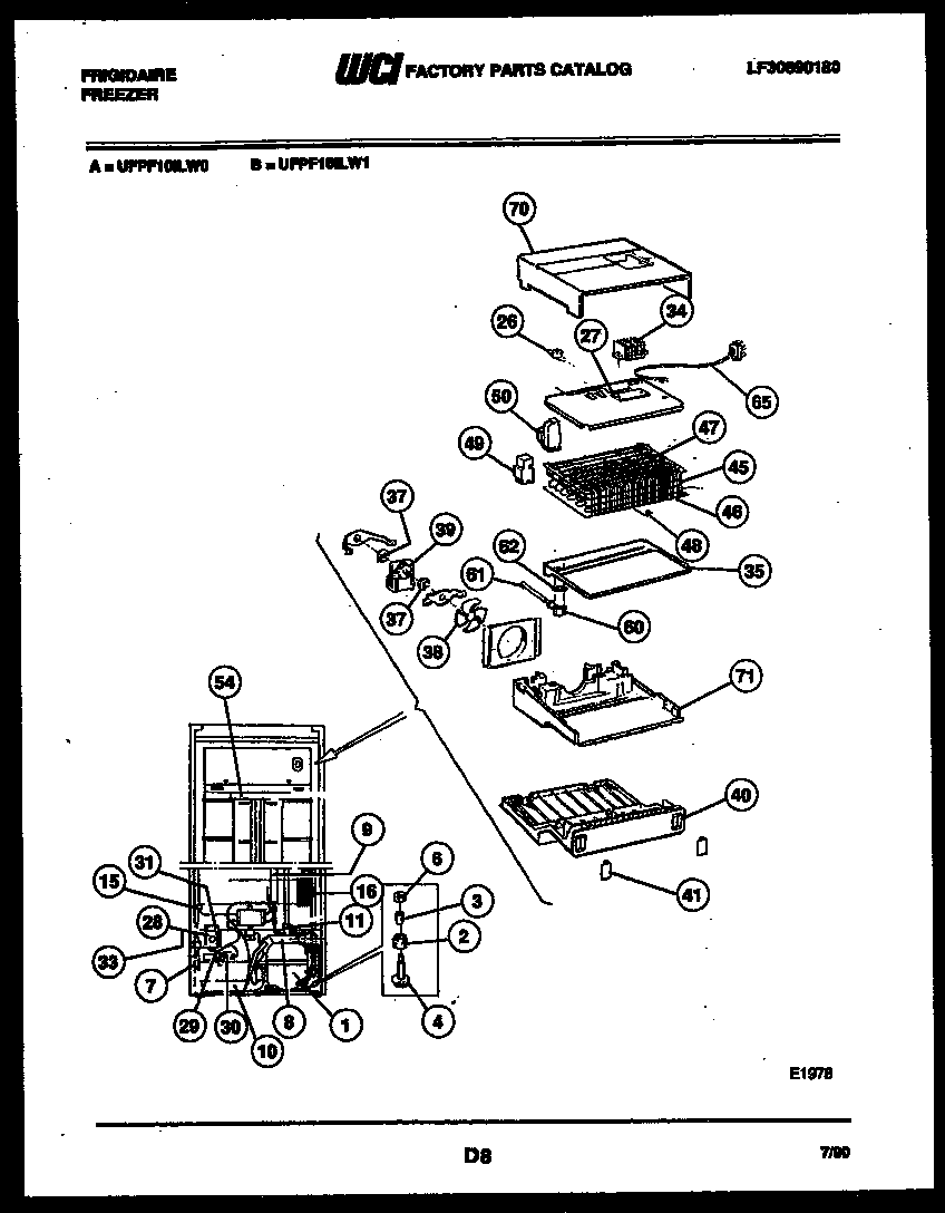System and automatic defrost parts