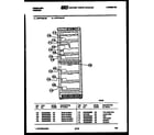 Frigidaire UFPF10ILW1 shelves and supports diagram