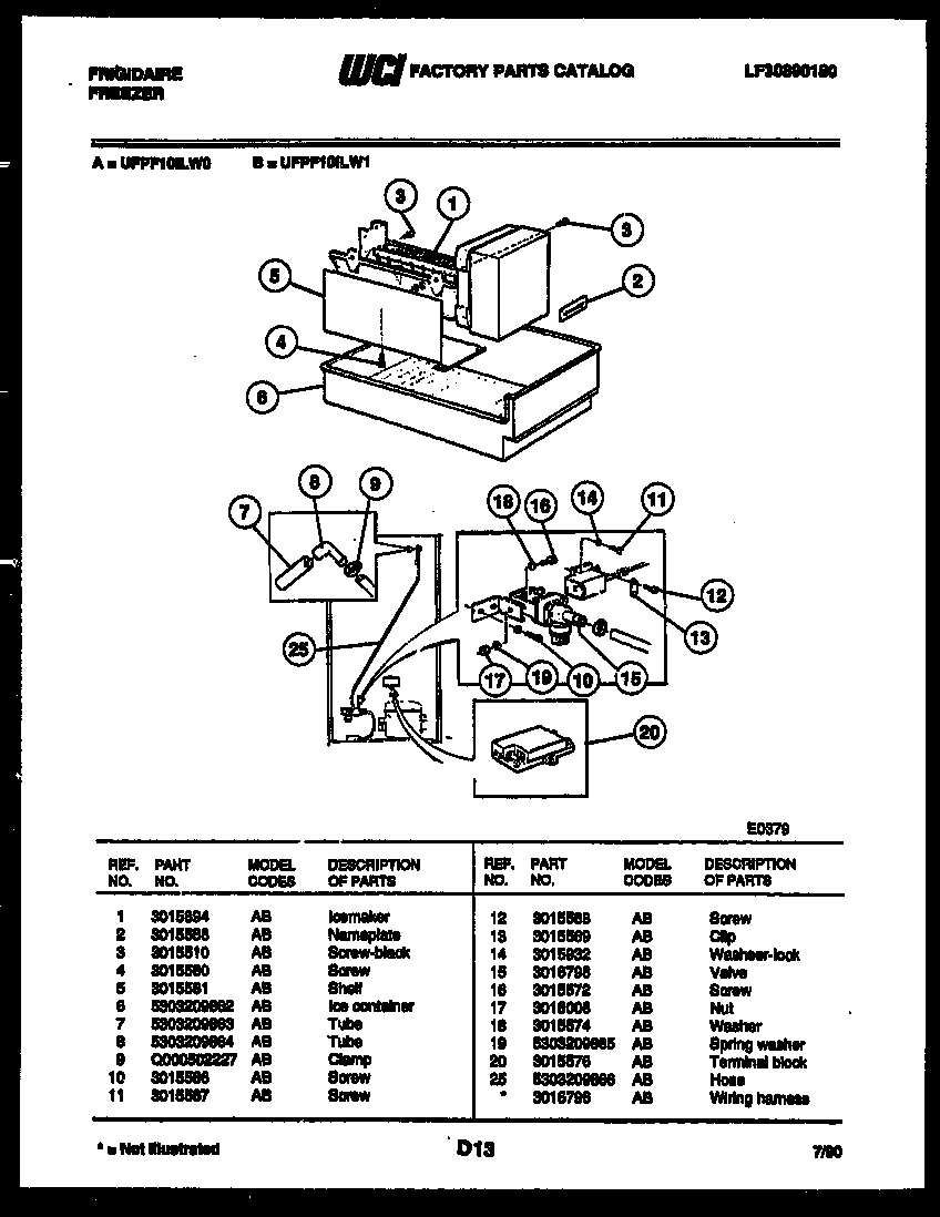 ICE MAKER PARTS