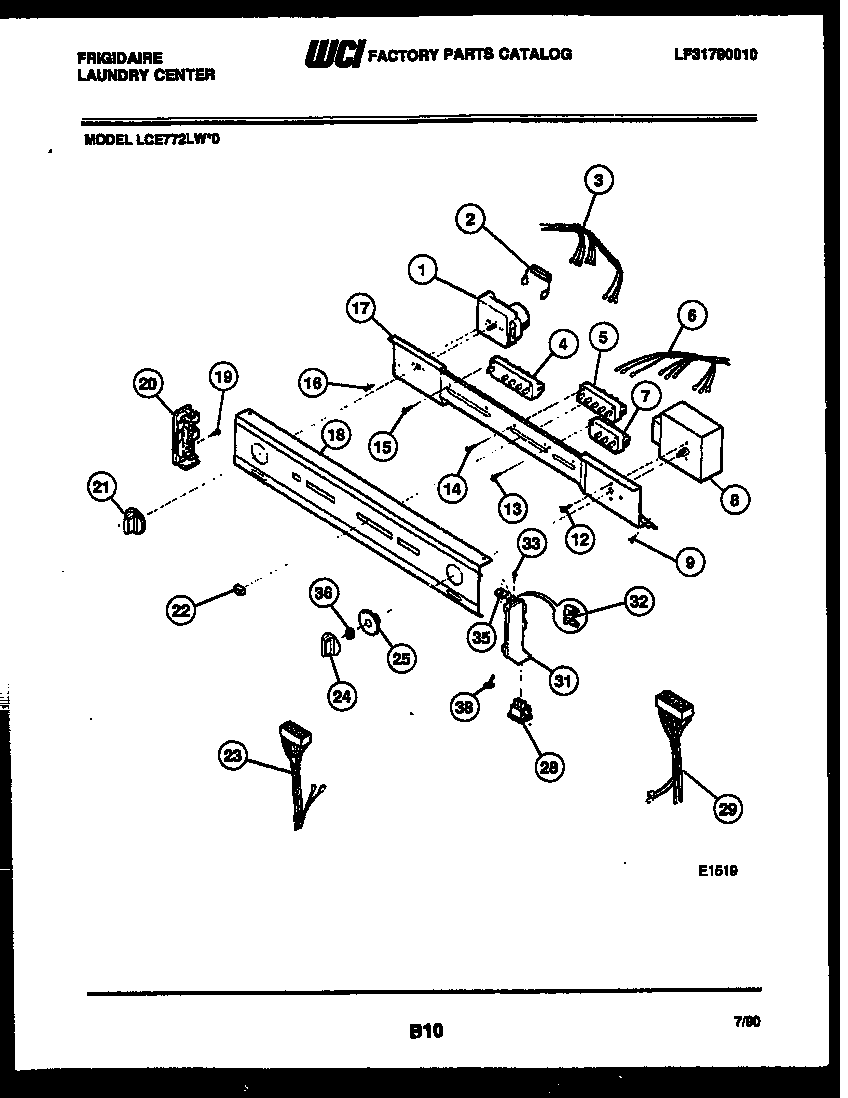 CONSOLE AND CONTROL PARTS