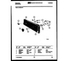 Frigidaire DW1050LW2 console and control parts diagram