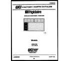 Frigidaire AW08LT5N1 front cover diagram