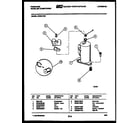 Frigidaire AW08LT5N1 compressor parts diagram