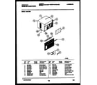 Frigidaire A08LE2N1 cabinet parts diagram