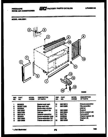 Window mounting parts