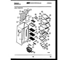 Frigidaire FPCE22VWFF2 shelves and supports diagram