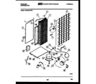 Frigidaire FPCE22VWFA2 system and automatic defrost parts diagram