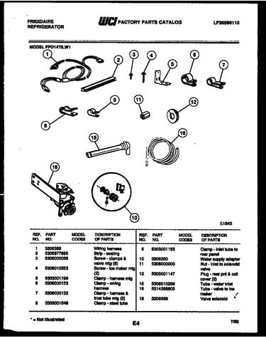 Ice maker installation parts