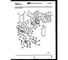 Frigidaire LCE752LW0 cabinet and component parts diagram