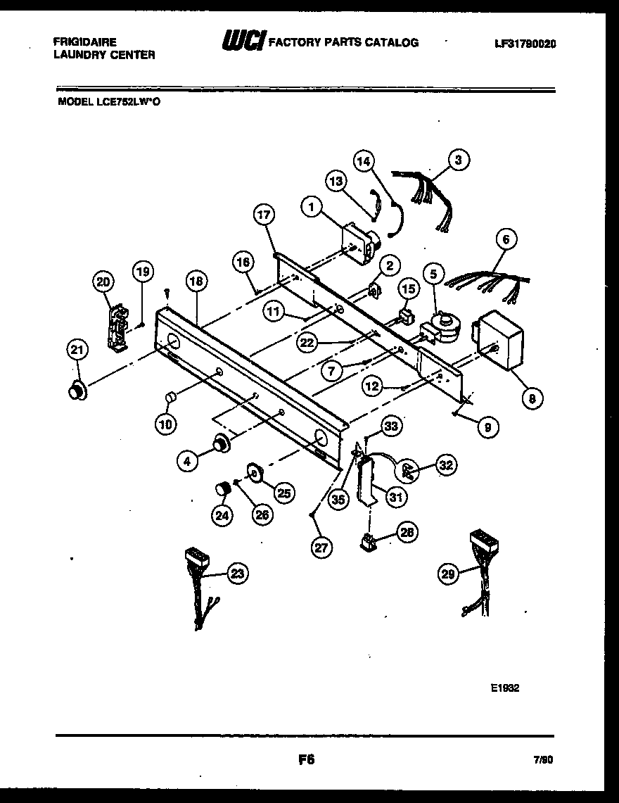 Console and control parts