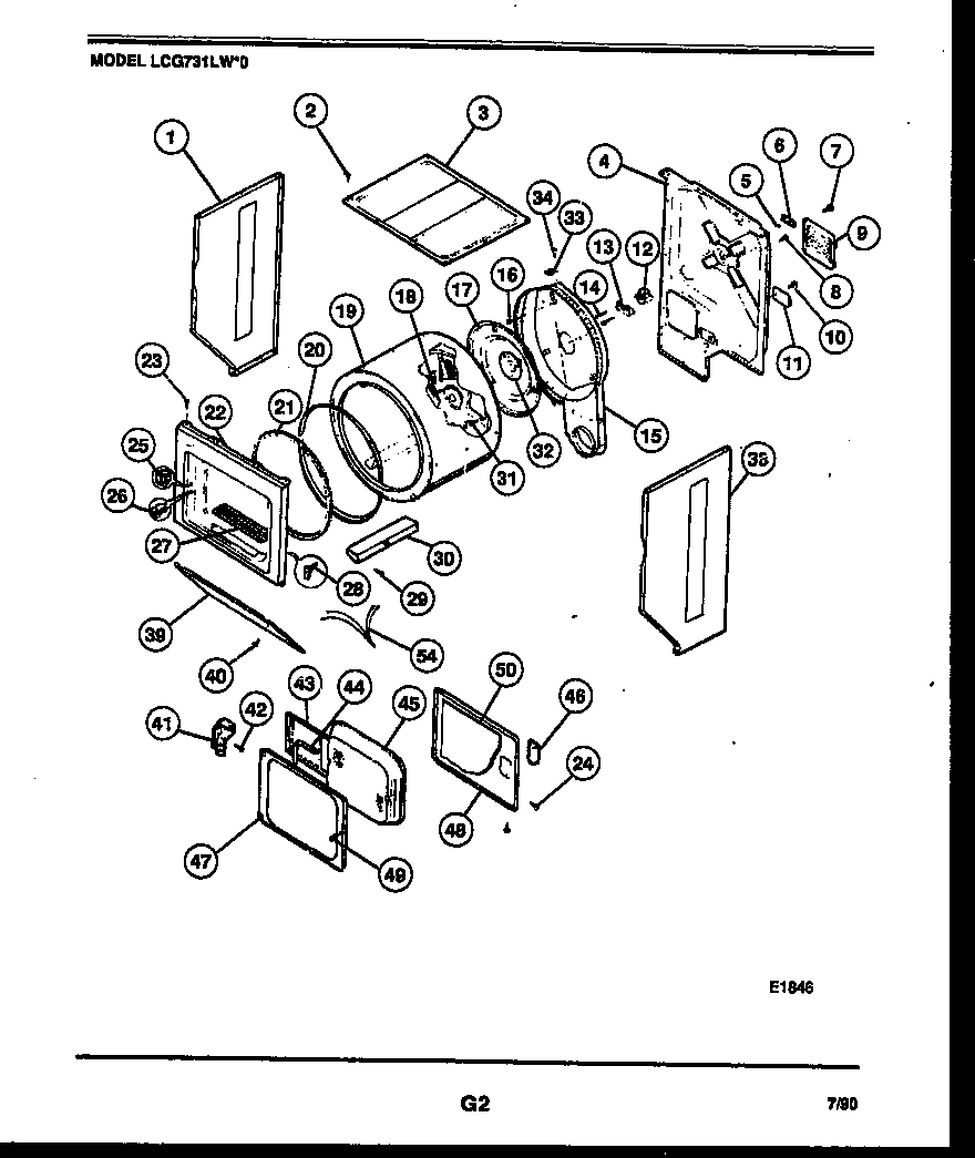 Cabinet and component parts