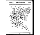 Frigidaire LCG771LW1 cabinet and component parts diagram