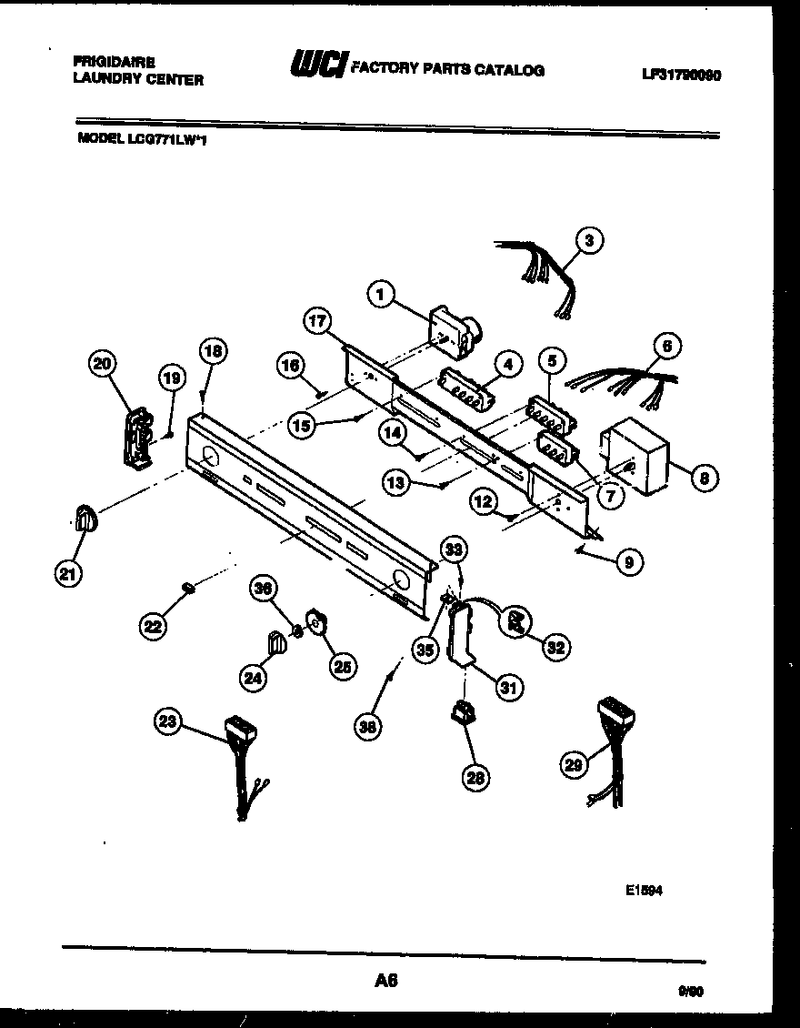 Console and control parts