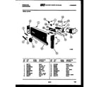 Frigidaire BF18P2 console and control parts diagram