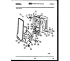 Frigidaire MF18P2 tub and frame parts diagram