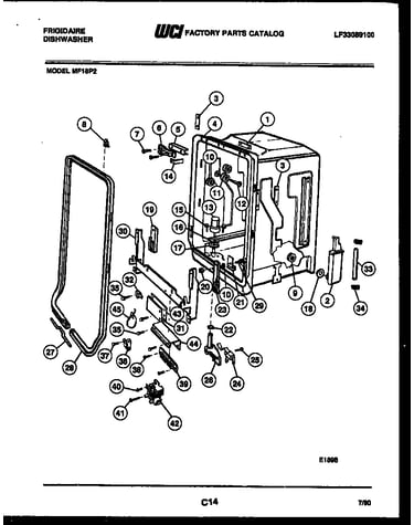 Tub and frame parts